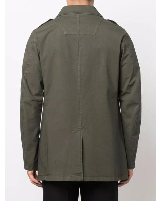 Herno Green Single-Breasted Lightweight Jacket for men
