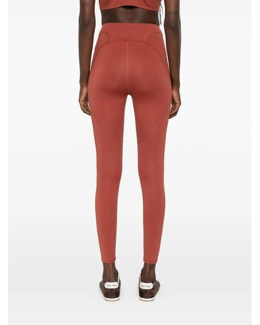 Adidas By Stella McCartney Red Training 7/8 Leggings