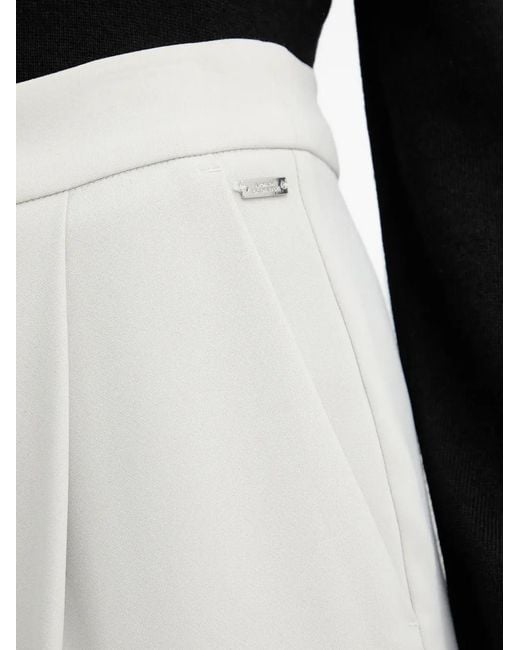 ARMANI EXCHANGE White Logo-Plaque Trousers