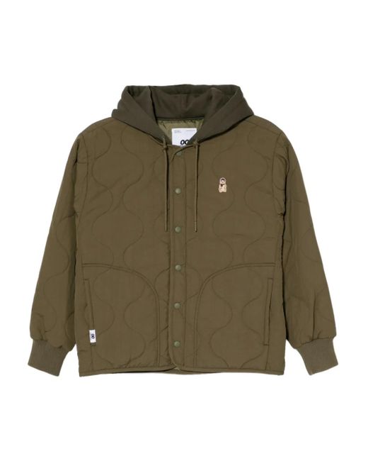 Chocoolate Green Graphic-embroidered Jacket