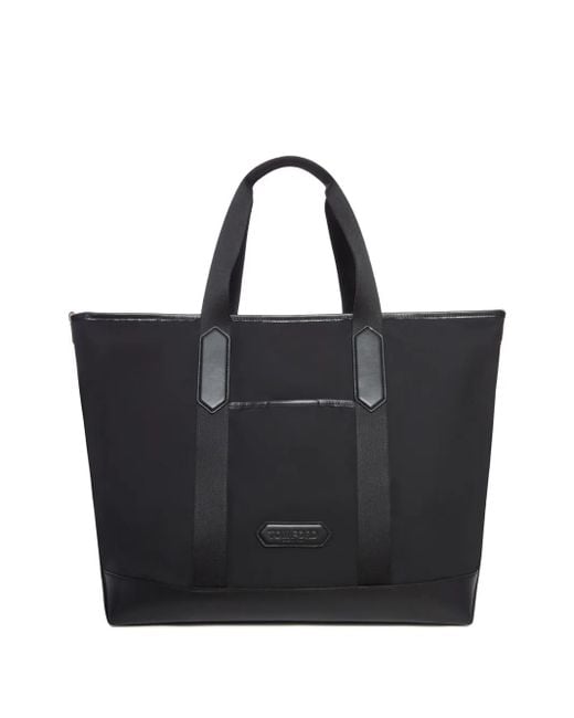 Tom Ford Black Leather-Trimmed Tote Bag for men