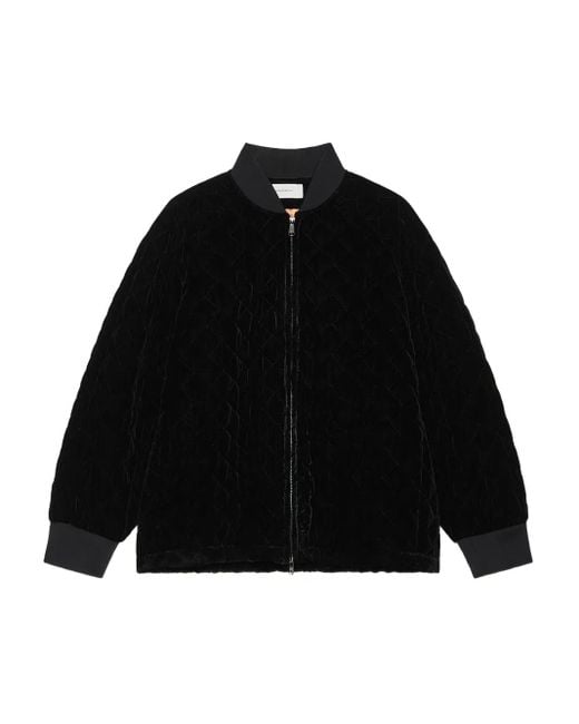 Veste Bomber À Effet Matelassé Maliparmi en coloris Black