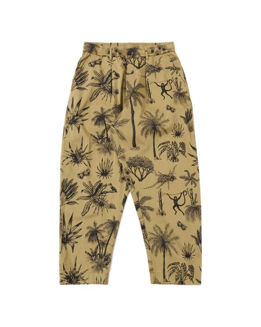 Universal Works White Jungle Twill Trousers for men