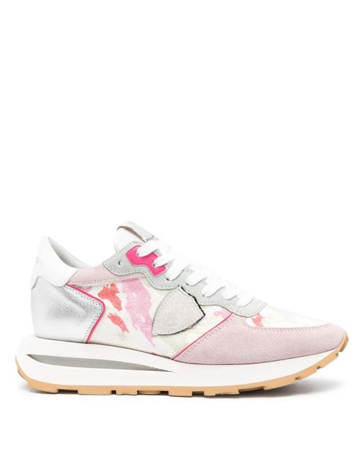 Philippe Model Pink Tropez Haute Lace-Up Sneakers