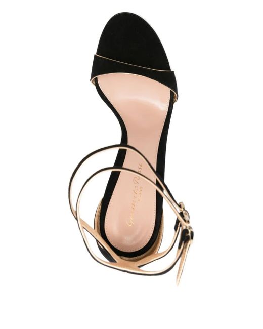 Gianvito Rossi Black 115Mm Victorine Double-Buckle Stiletto Sandals