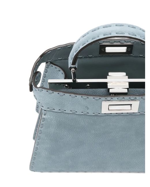 Fendi Blue Small Peekaboo Iseeu Tote Bag
