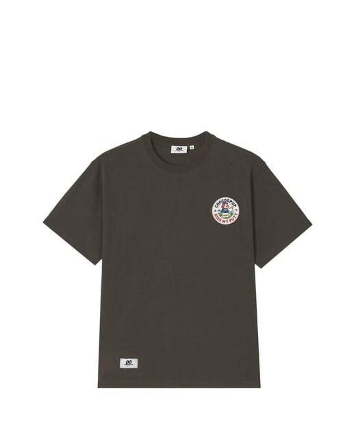 Chocoolate Black Graphic-Patch T-Shirt for men