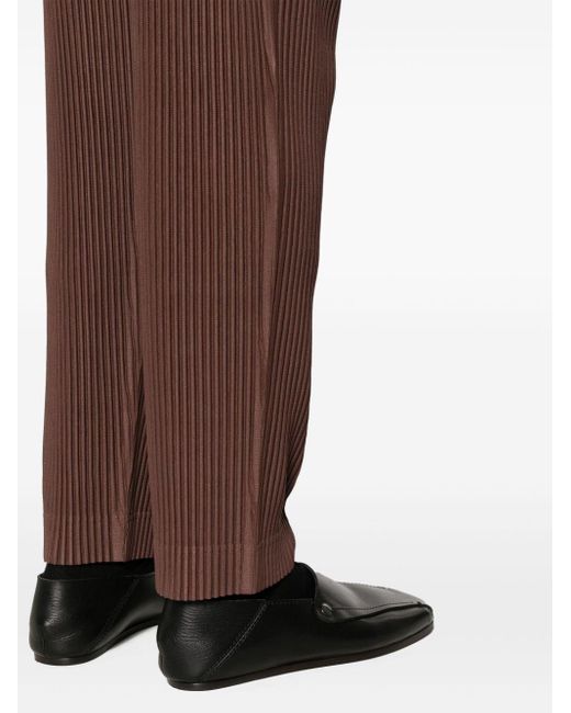 Homme Plissé Issey Miyake Brown Mc September Pleated Trousers for men