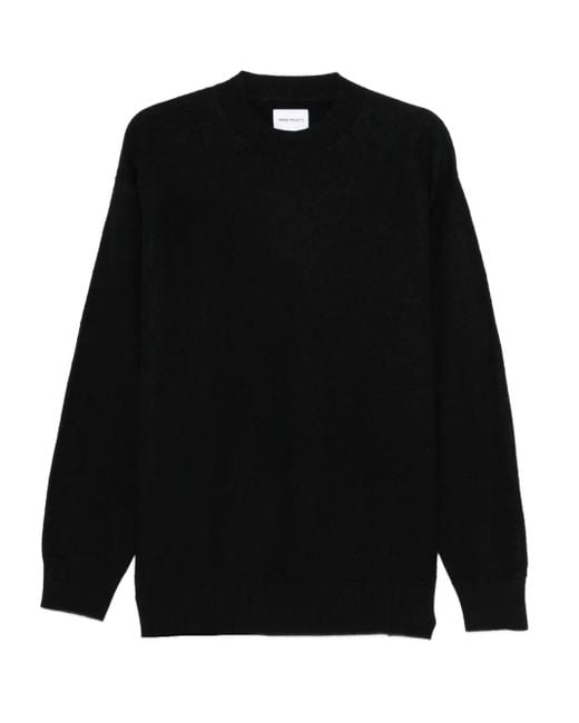 Jersey con ribete de canalé Norse Projects de hombre de color Black