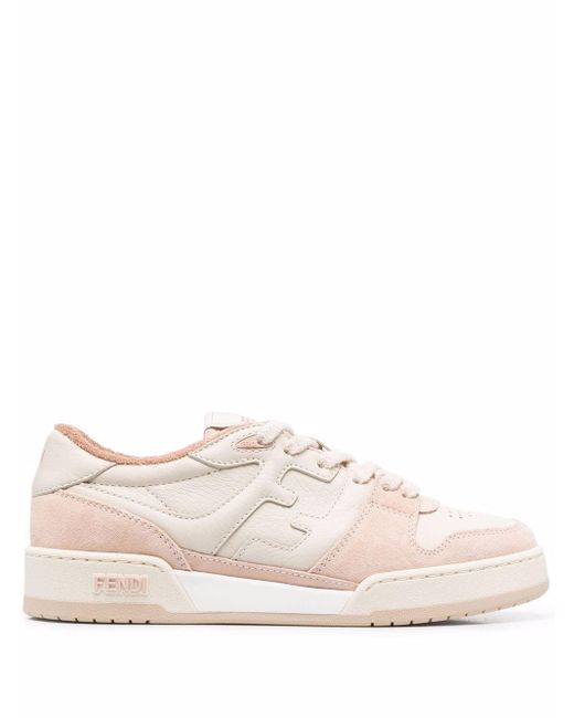 Fendi Pink Match Lace-up Sneakers