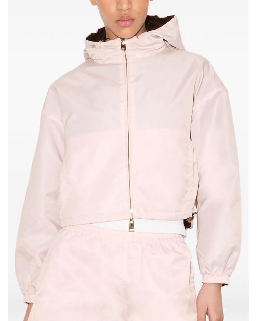 Tory Burch Pink Reversible Cropped Nylon Jacket