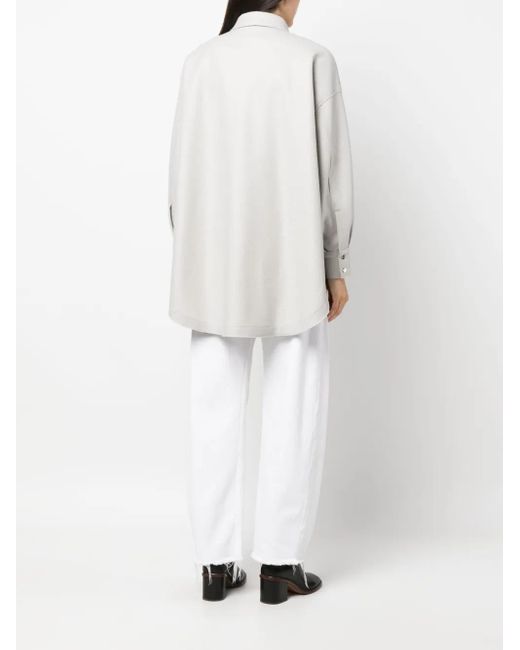 Camisa Con Botones Herno de color White