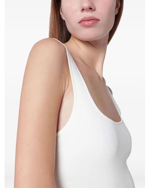 Entire studios Gray Square-Neck Top
