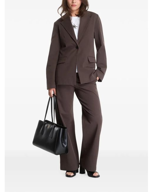 Samsøe & Samsøe Brown Saheaven Single-Breasted Blazer