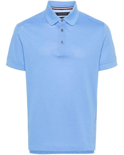 メンズ Tommy Hilfiger ピケ ポロシャツ Blue