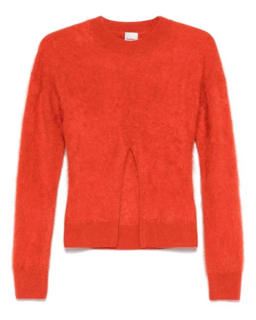 Nanushka Red Cut-Out Sweater