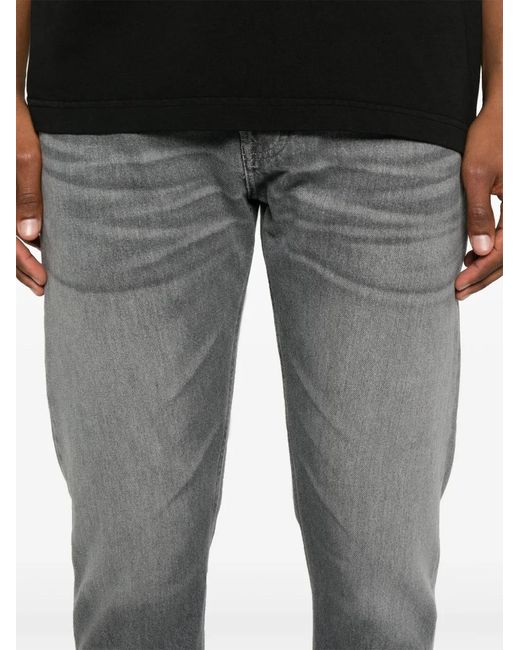 Dondup Gray Logo-Print Jeans for men
