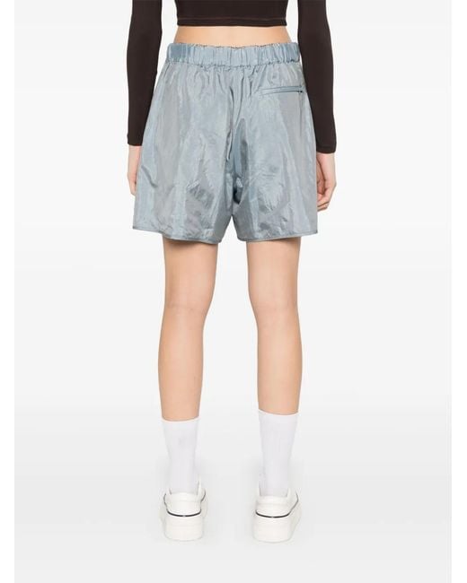 Jil Sander Blue Satin Shorts