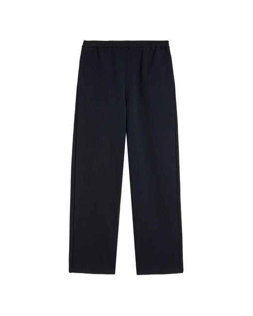 Jil Sander Blue Monogram-Embroidered Jersey Track Pants for men