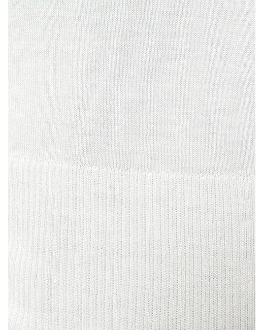 N.Peal Cashmere White Superfine Cropped Cardigan