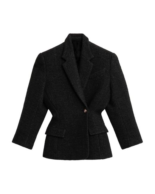 Isabel Marant Black Gallie Double-Breasted Coat
