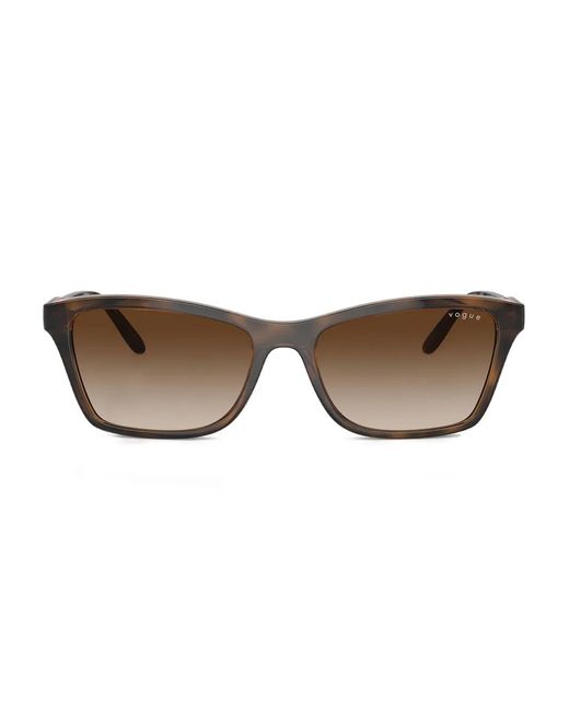 Vogue Eyewear Brown Rectangle-Frame Sunglasses