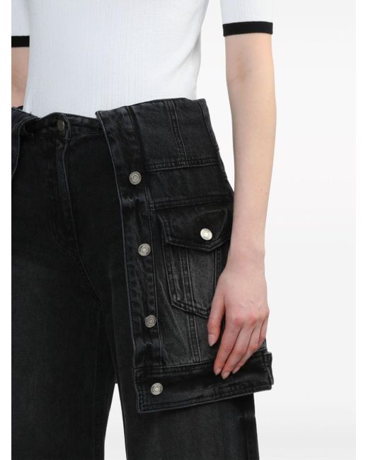 Juun.J Black Denim Jacket-skirt Trousers