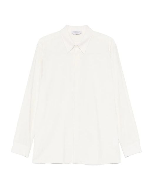 Gabriela Hearst White Nicolas Cotton Shirt for men