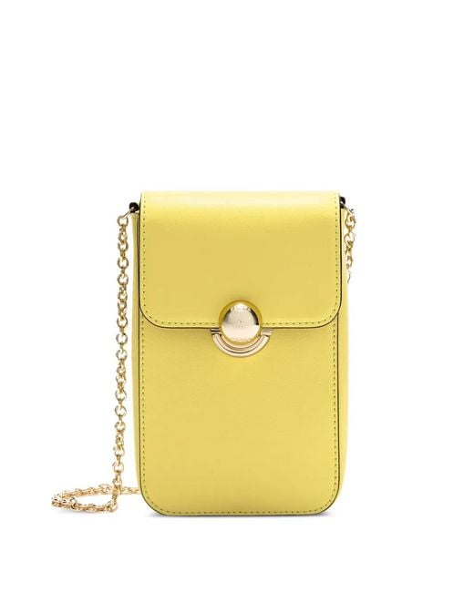 Furla Yellow Small Sfera Vertical Crossbody Bag