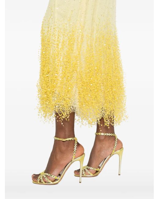 Jonathan Simkhai Metallic Lace Midi Dress