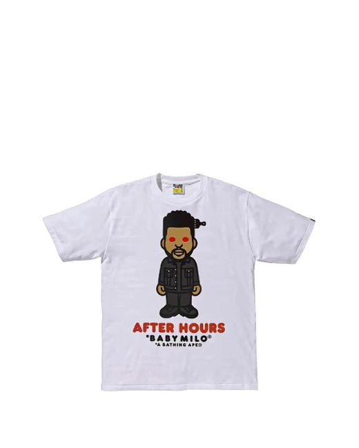 A Bathing Ape White Baby Milo After Hours T-Shirt for men