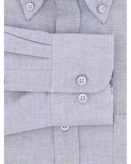 Paul & Shark Blue Patch-Pocket Shirt for men