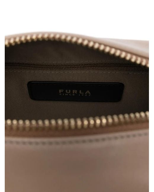 Furla Natural Zip-Fastening Leather Shoulder Bag