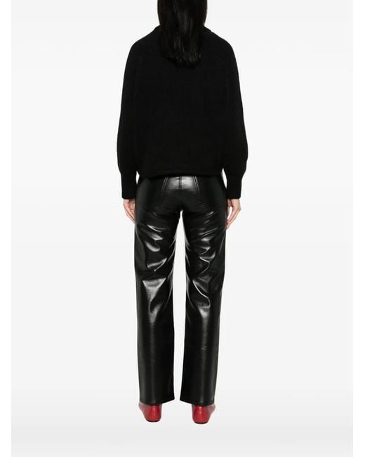 Susanne Bommer Black Crew-Neck Sweater