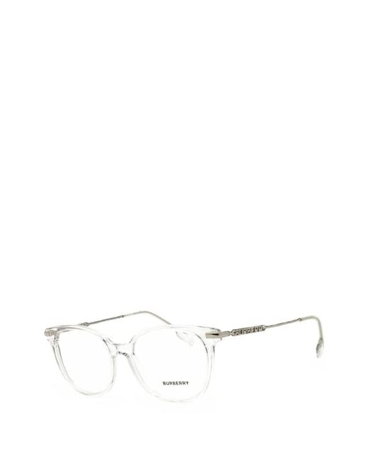 Burberry White Oval-Frame Glasses