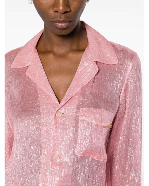 Chemise à ornements Forte Forte en coloris Pink