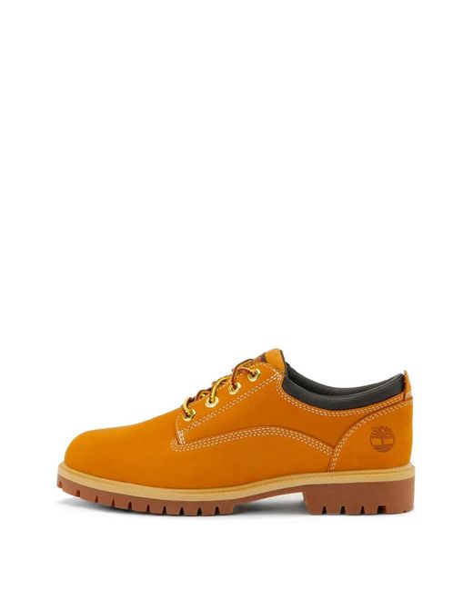 Timberland Orange Derbies À Lacets for men