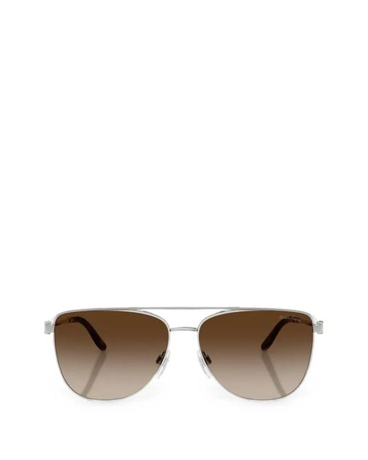 Polo Ralph Lauren Metallic Pilot-Frame Sunglasses