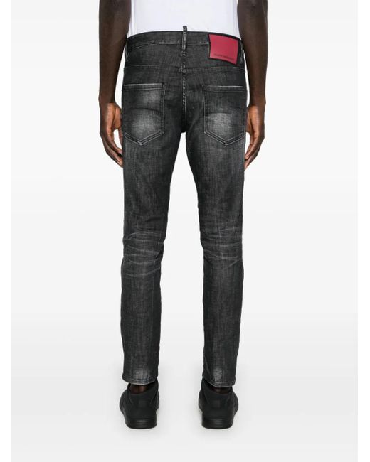 Jeans Slim Fit di DSquared² in Gray da Uomo