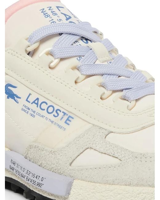 Lacoste White Elite Active Lace-Up Sneakers