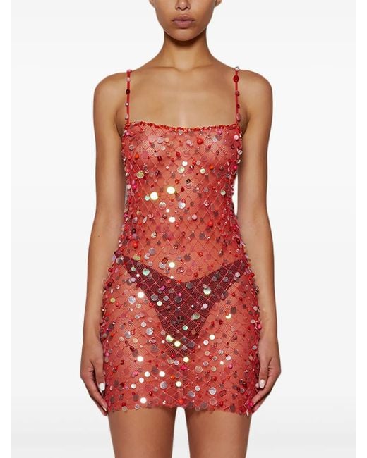knee length dresses for ladies Gold Metallic Fishnet Mini Dress, Sleeveless Bodycon Square Neck Party   Chexy Store