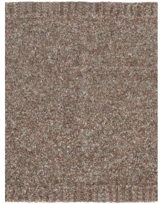 RANRA Brown Chunky-Kniy Scarf for men