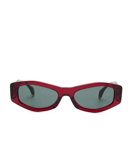 Versace Brown Logo-Print Sunglasses