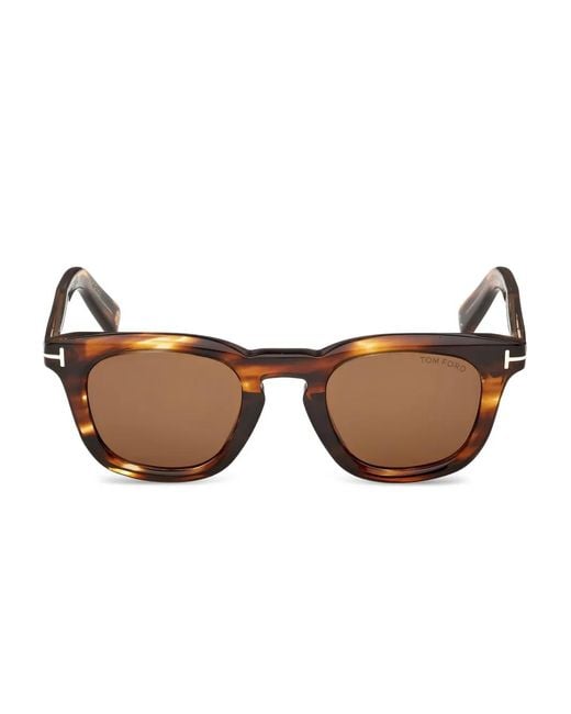 Tom Ford Brown Square-Frame Sunglasses for men