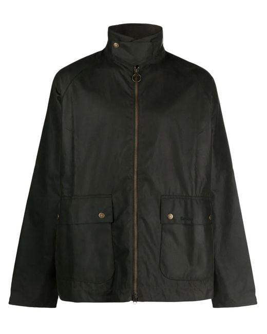 Barbour Black Embroidered Logo Jacket for men