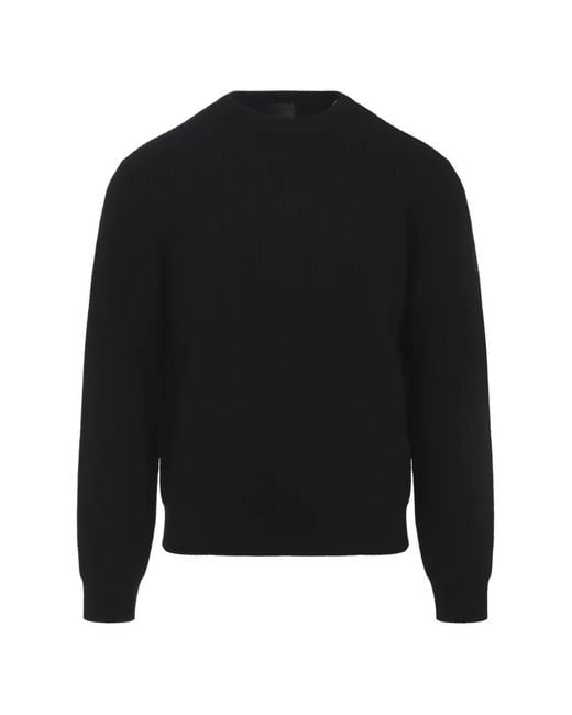 Pull En Laien À Patch Logo Moncler pour homme en coloris Black