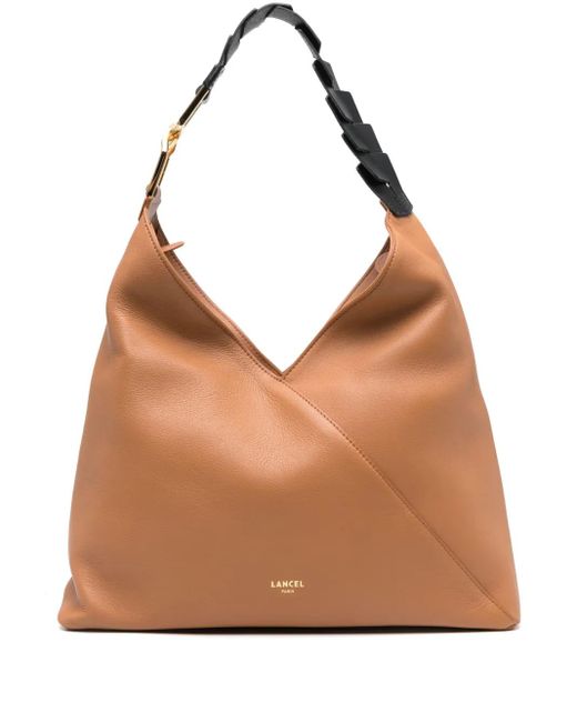 Lancel レザーショルダーバッグ Brown