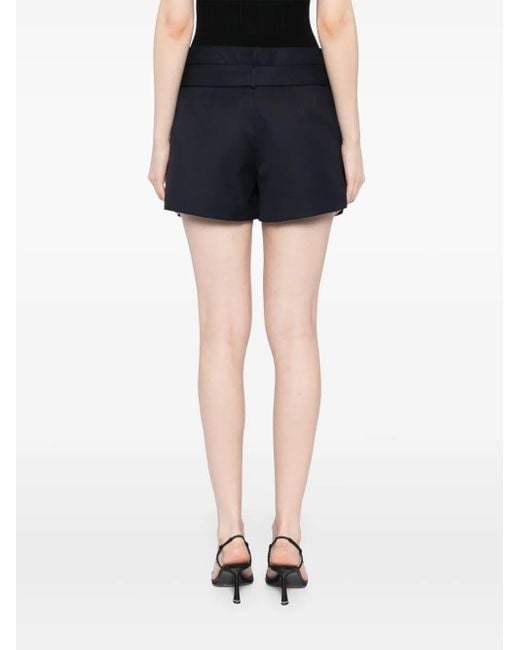 Monse Black Deconstructed Wrap Tailored Shorts