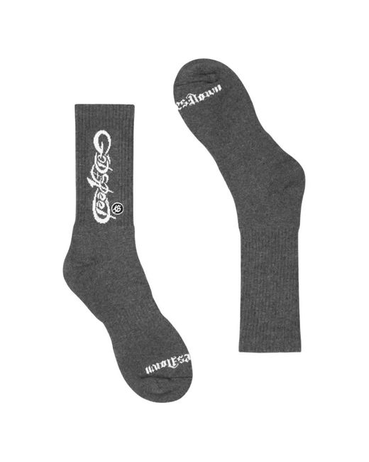 Godspeed White New Age Logo-Jacquard Socks for men