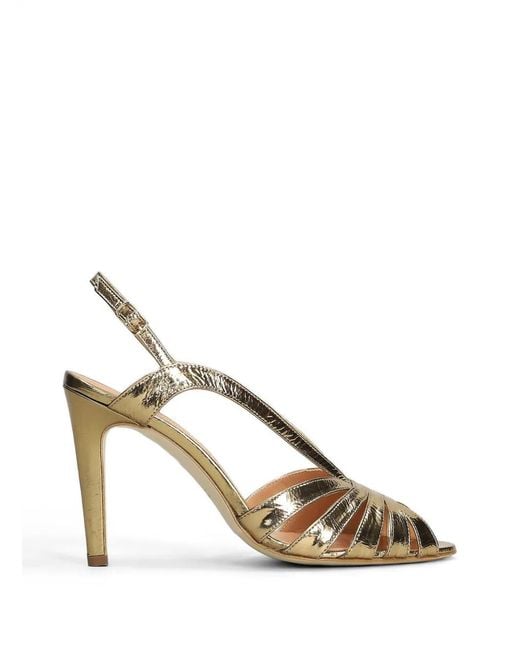 The Seller Metallic-Effect Strappy Sandals